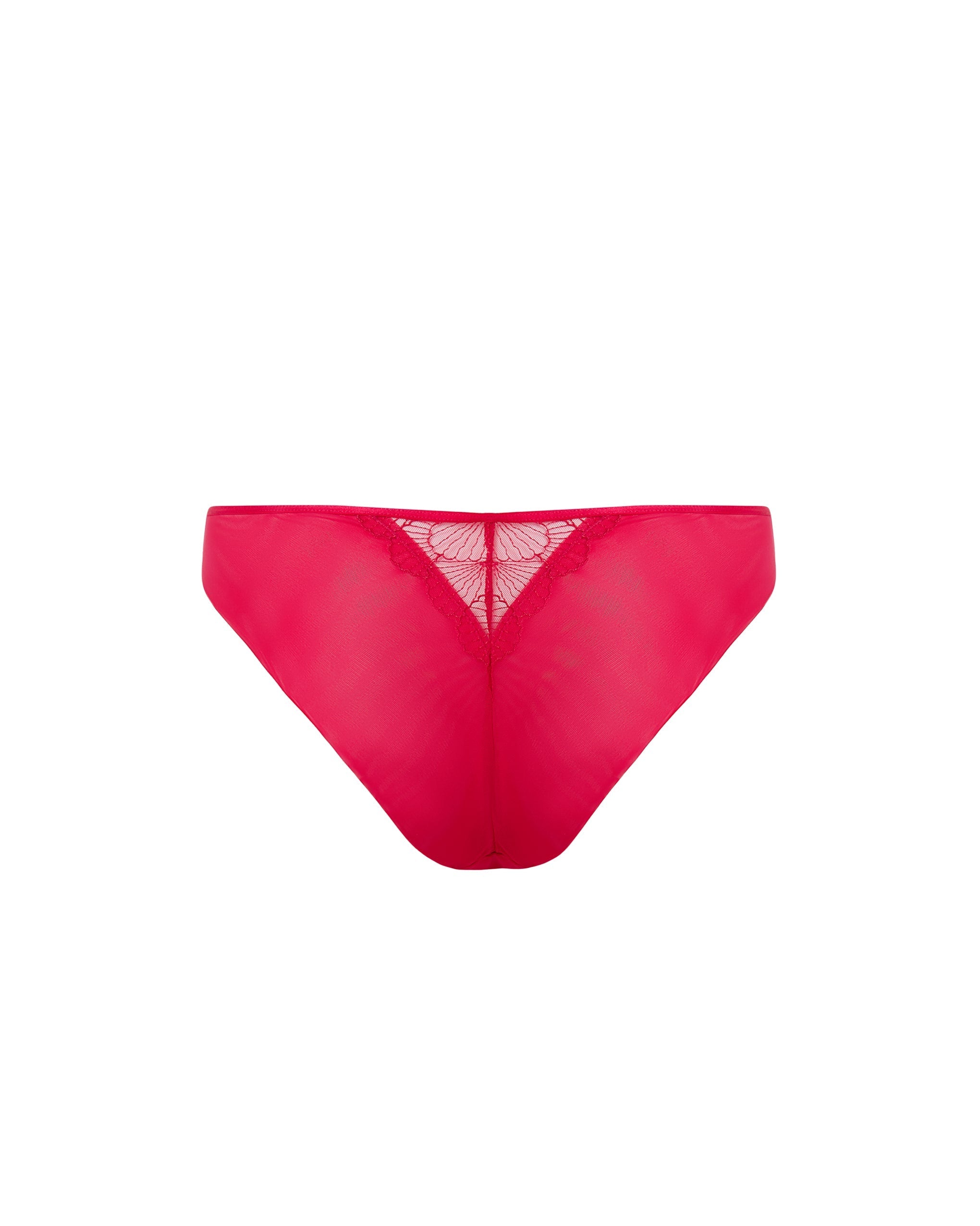Culotte Vermont Brodée Transparente Rose