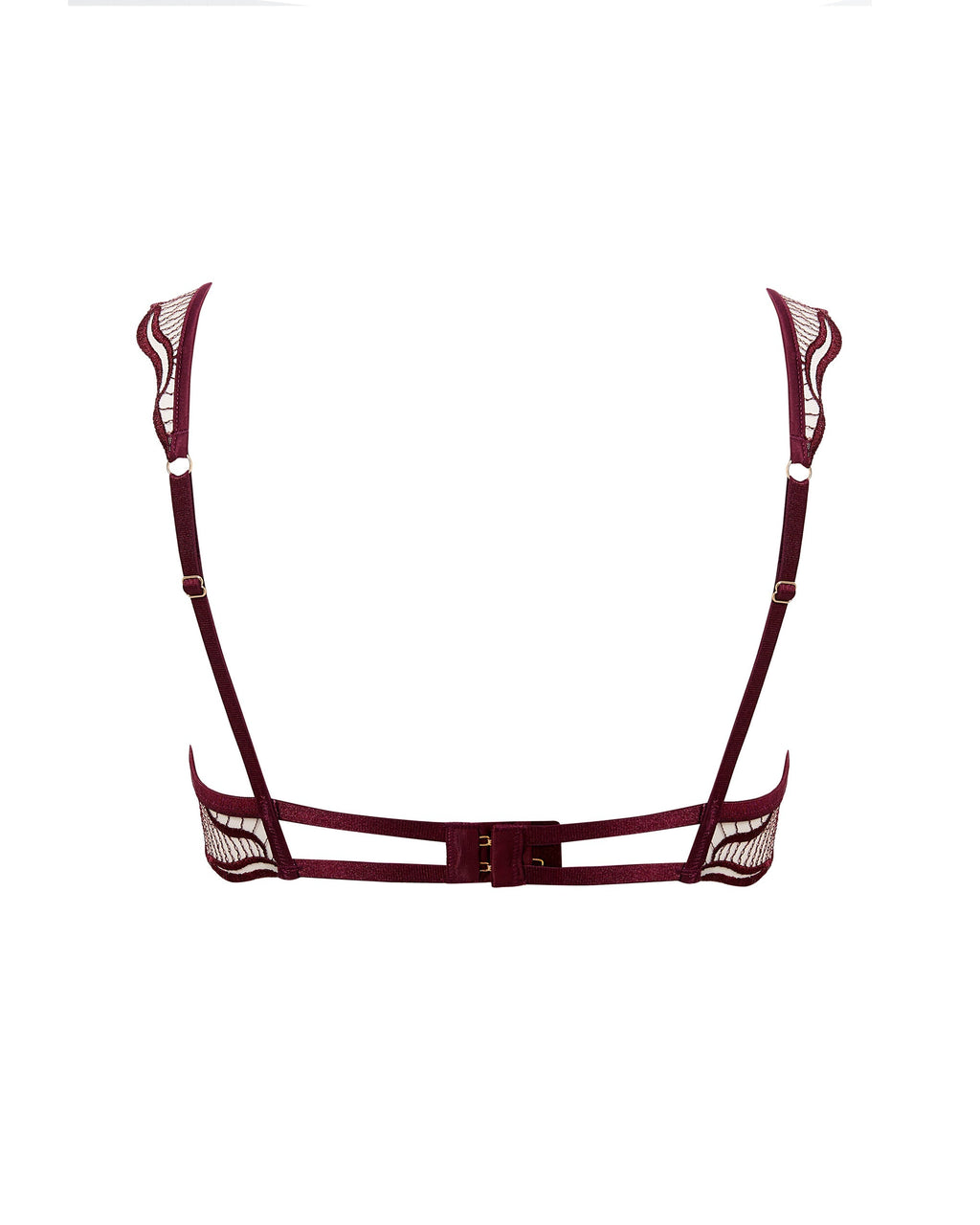 Soutien-gorge Transparent Brodé Marabel Cerise