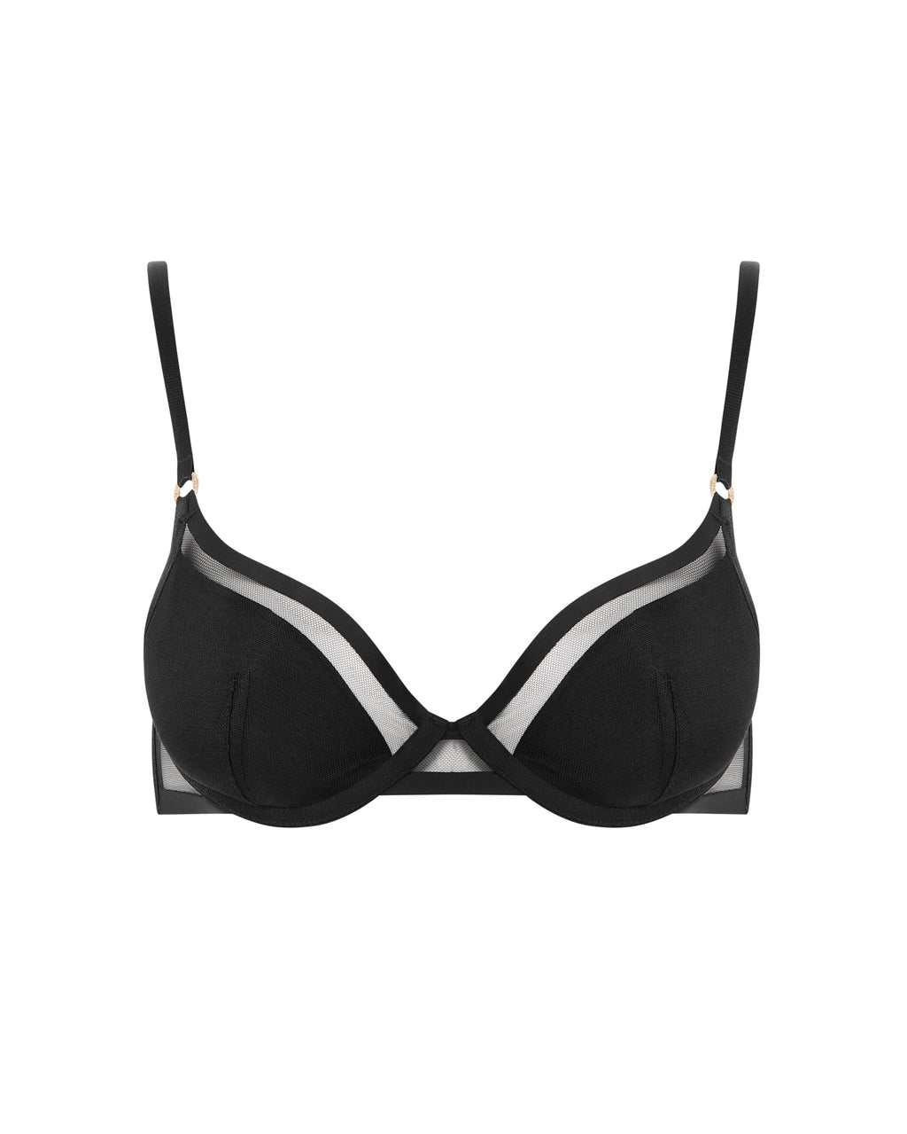 Soutien-gorge avec coque Naomi en Résille Noir