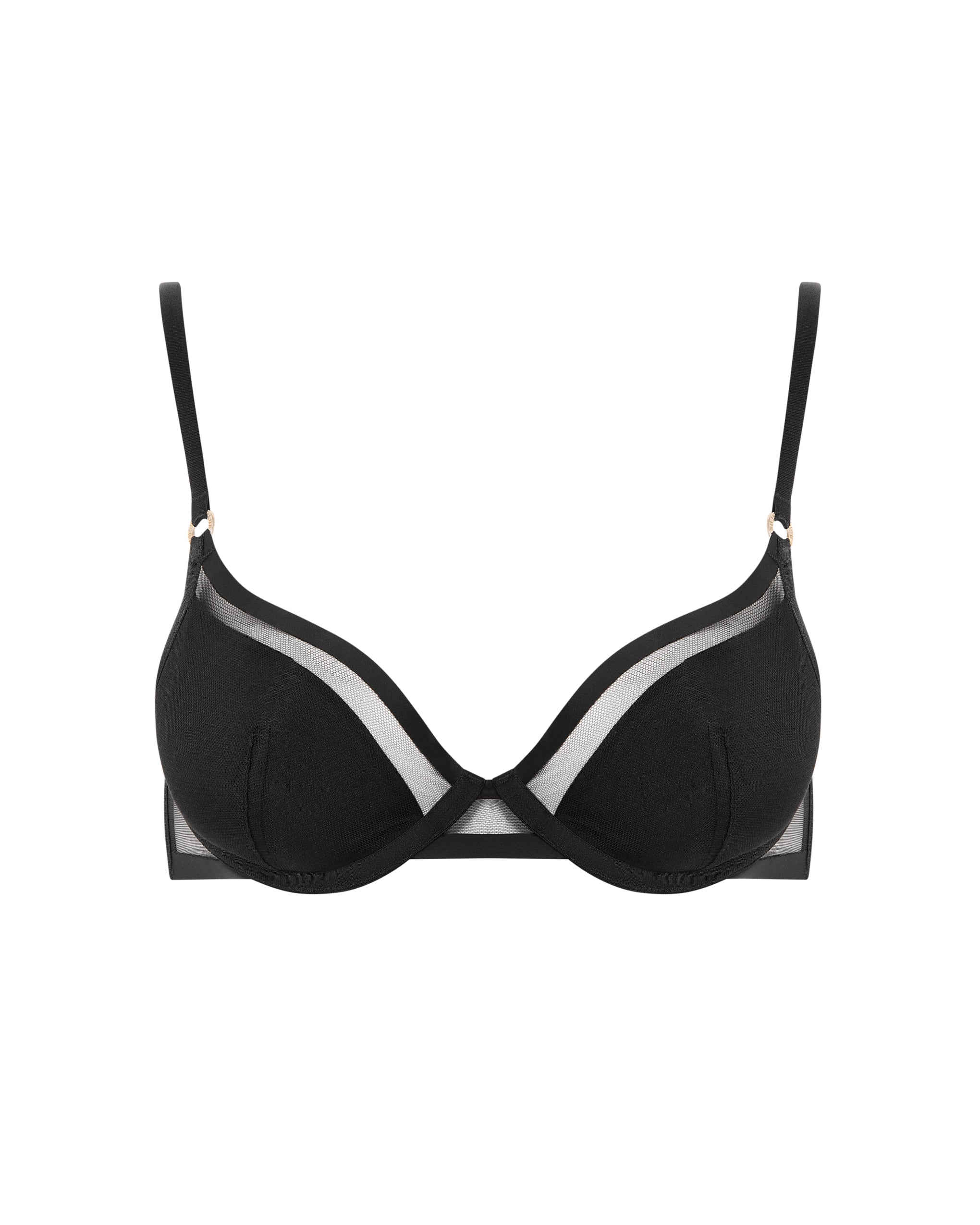 Soutien-gorge avec coque Naomi en Résille Noir