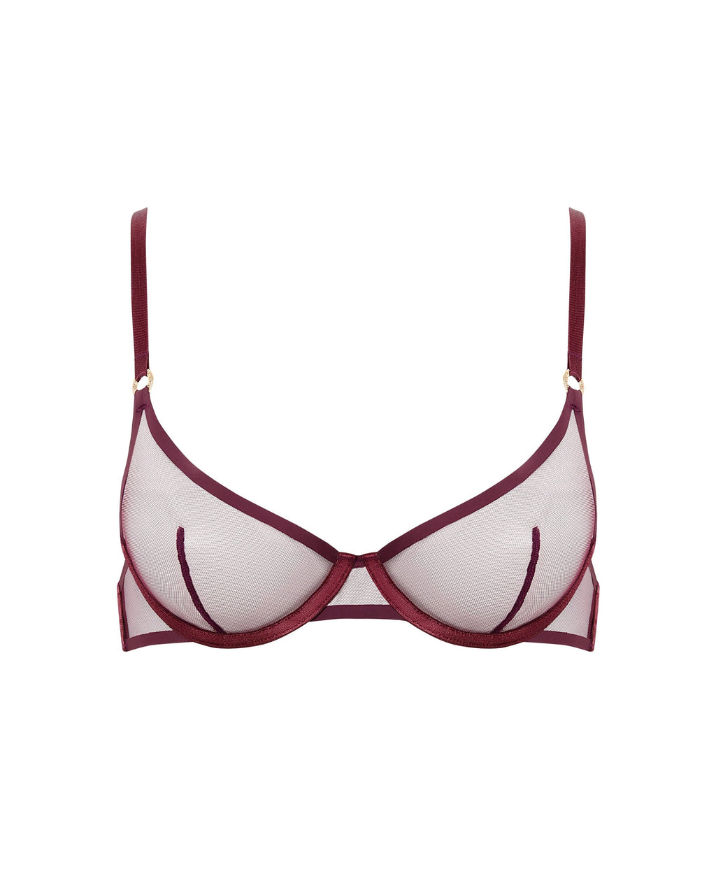 Soutien-gorge Naomi en Résille Cerise