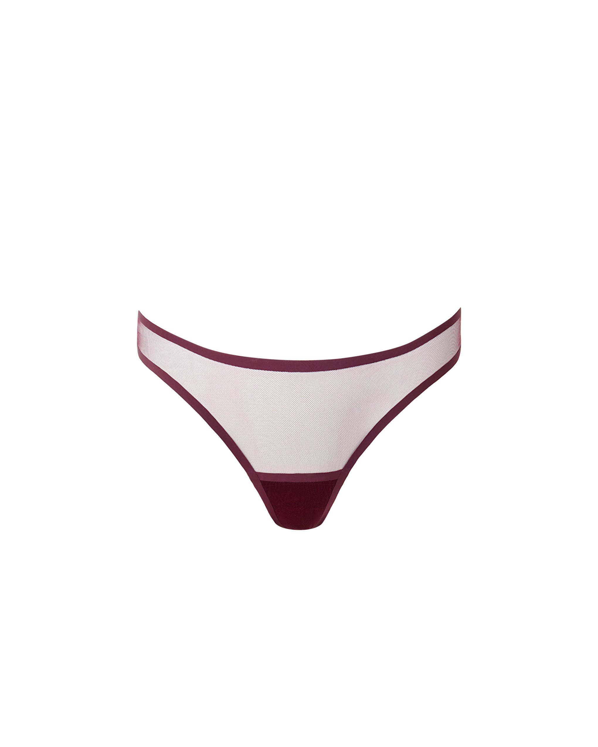 String Naomi en Résille Cerise