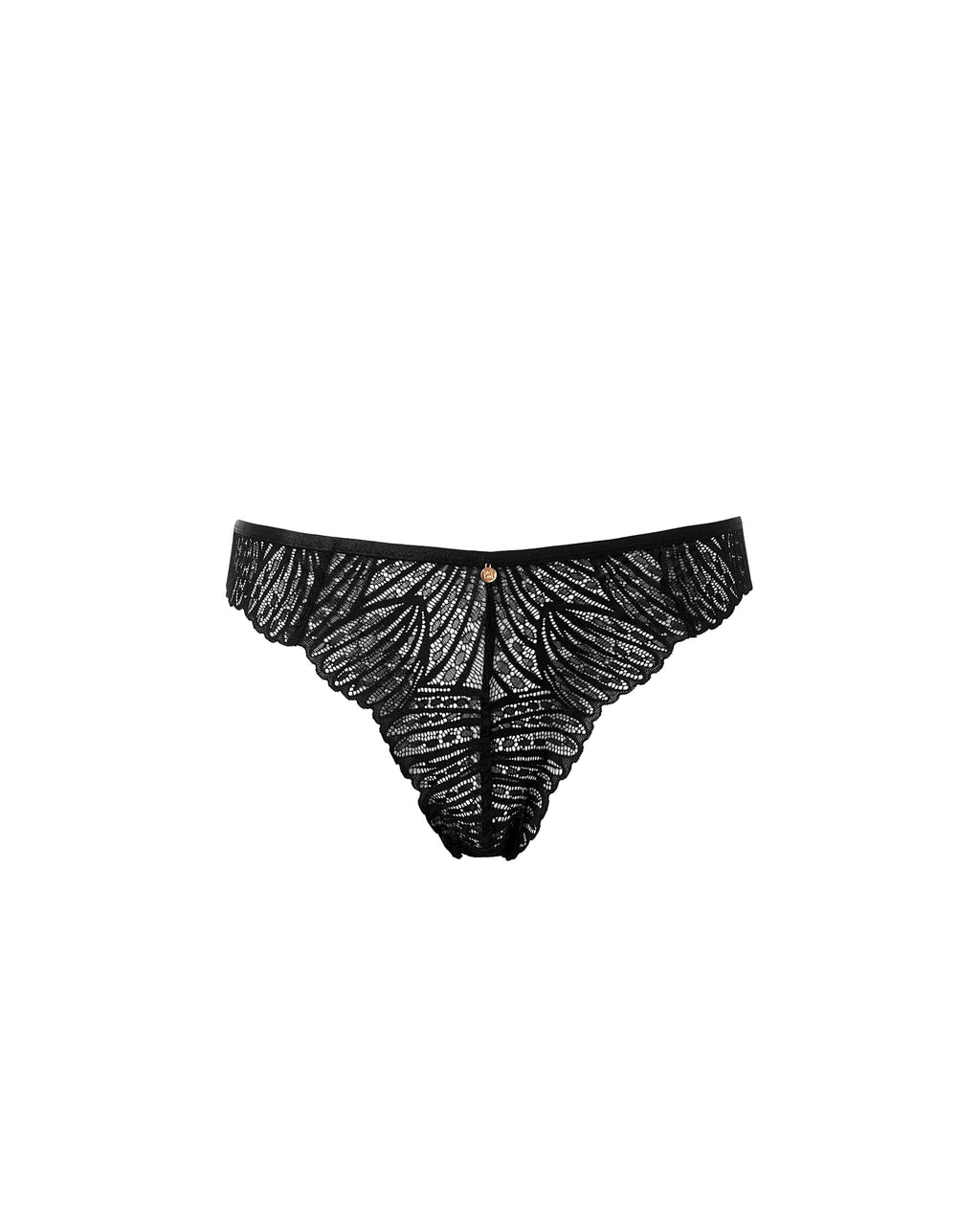 String en Dentelle Peyton Noir