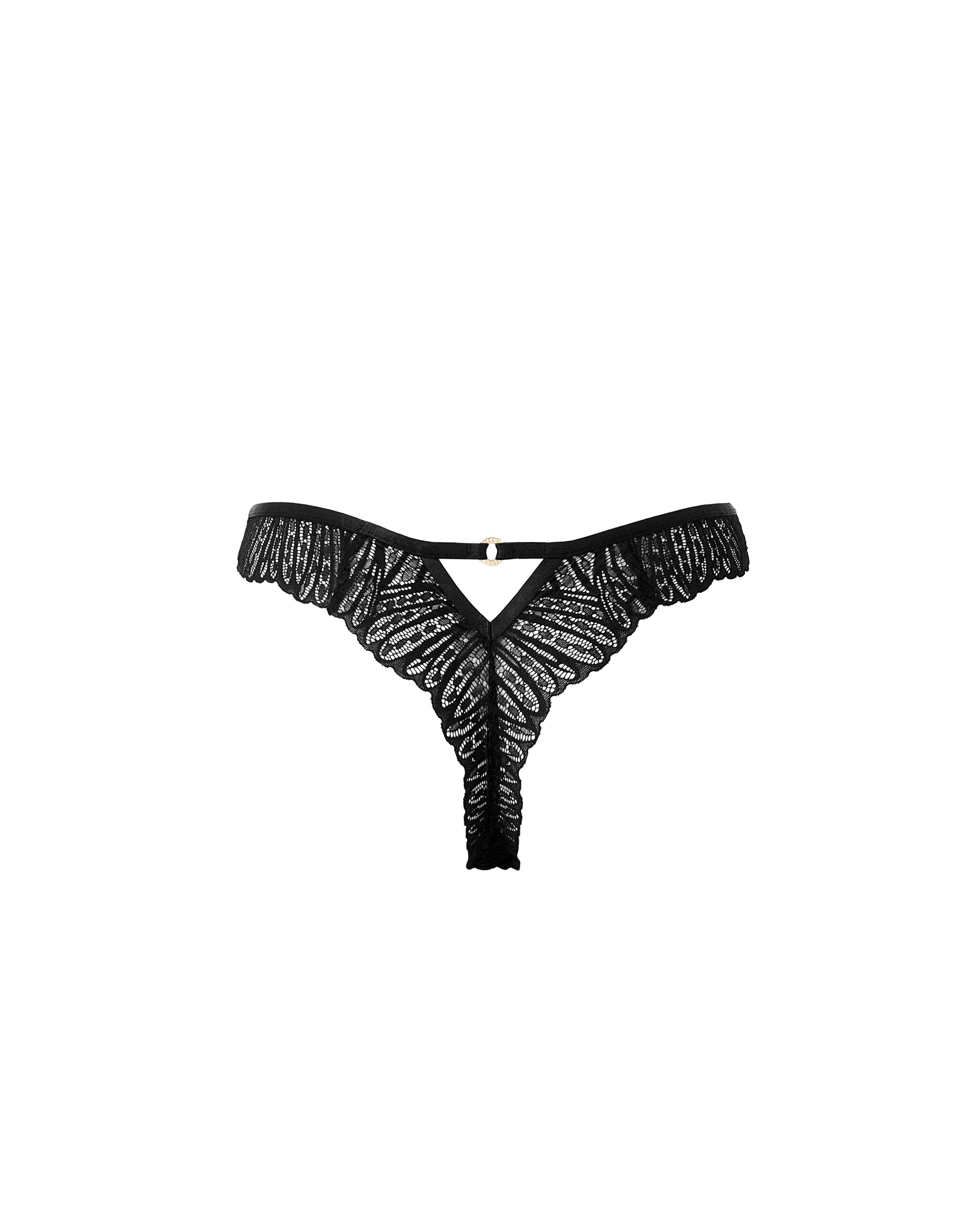 String en Dentelle Peyton Noir