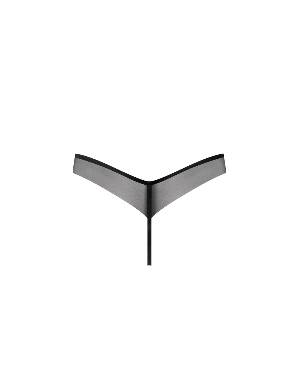 String Verona en Satin Noir