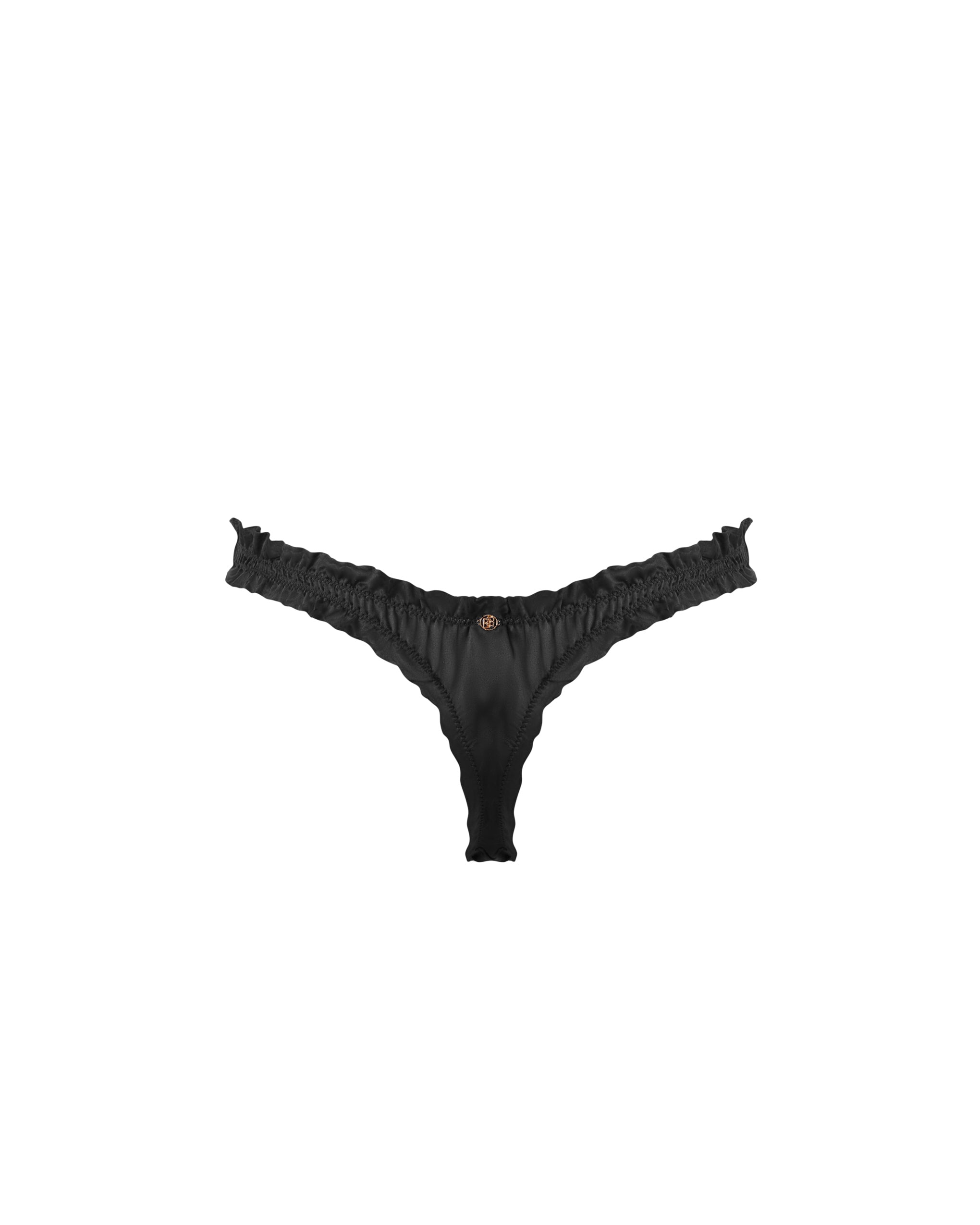 String Verona Cadeau en Satin Noir