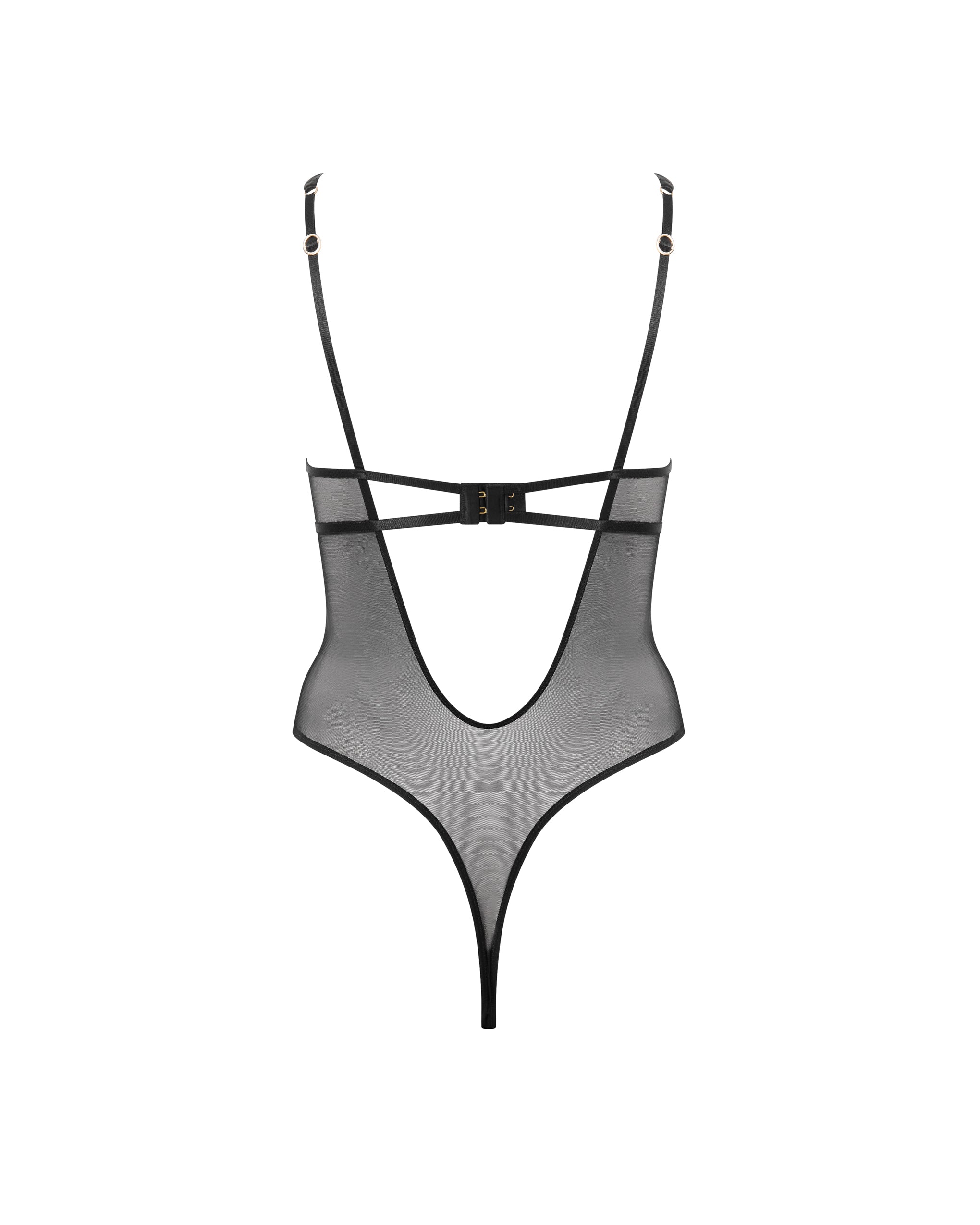 Body Push-up Verona en Satin Noir