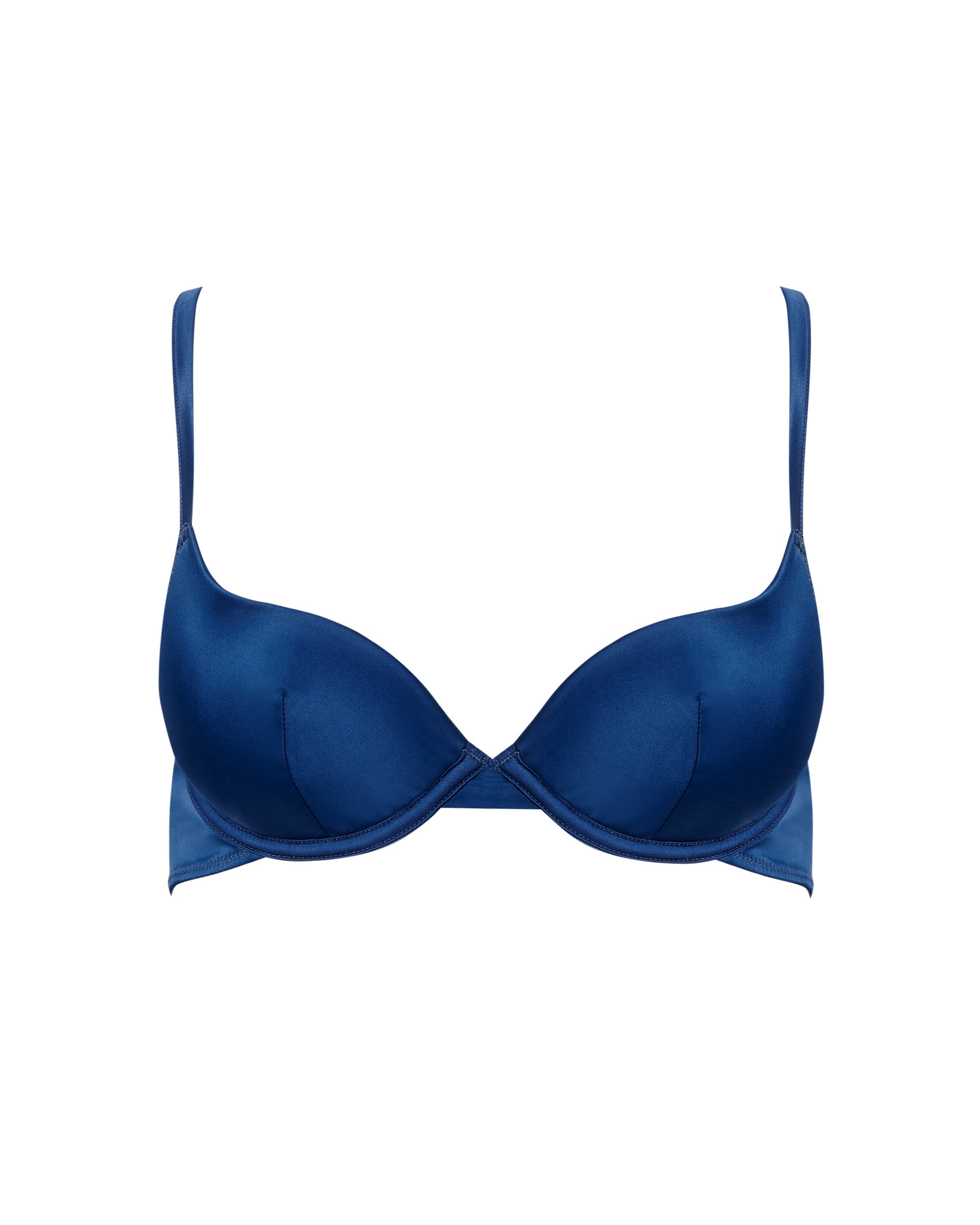 Soutien-gorge Push-up Verona en Satin Bleu Marine