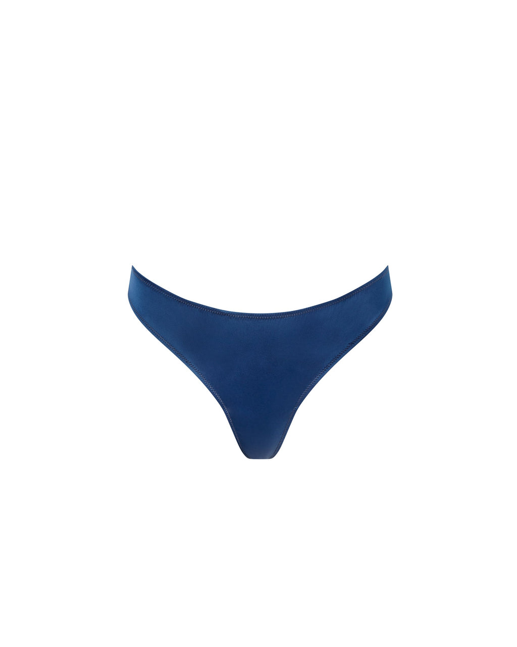 String Verona en Satin Bleu Marine