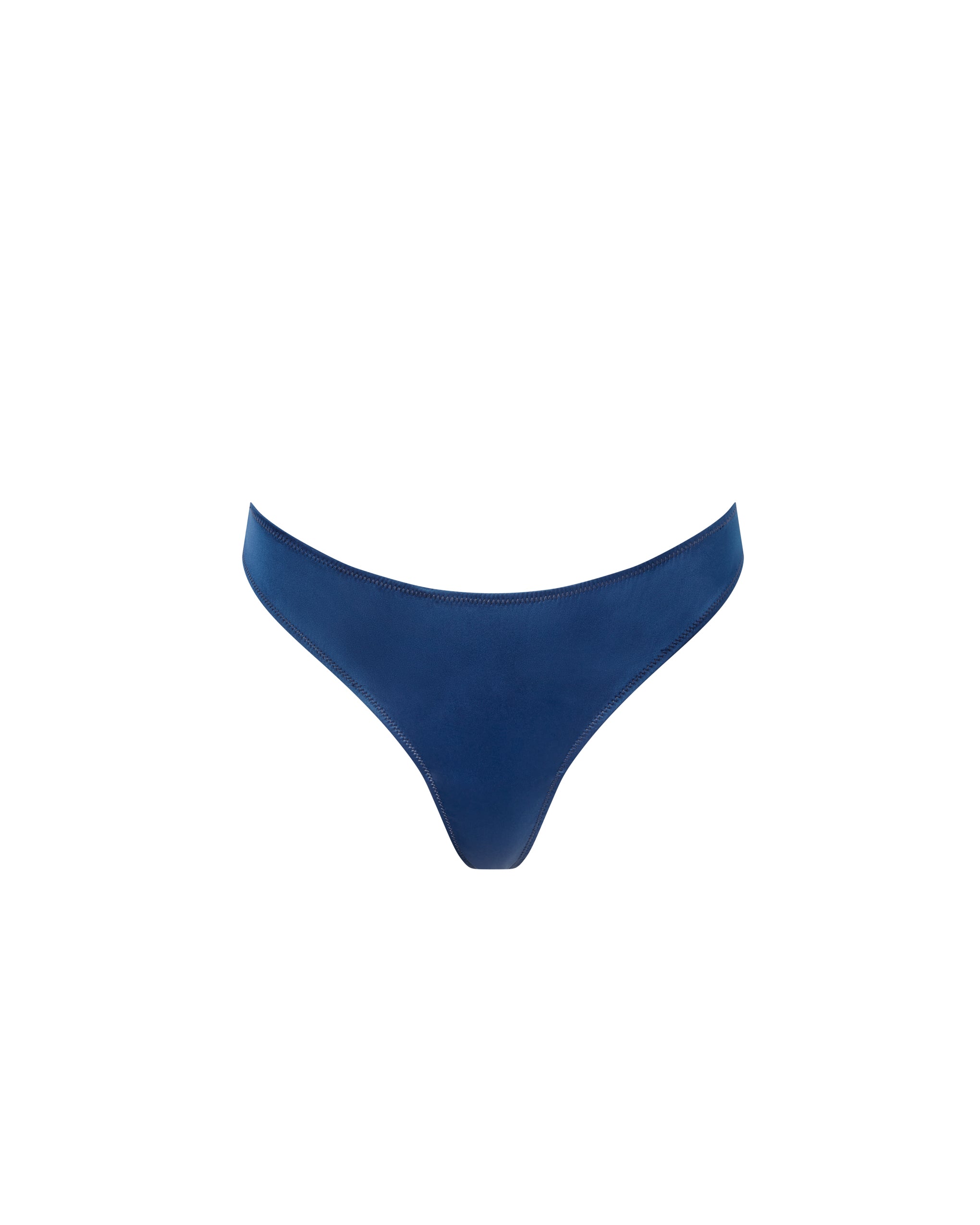 String Verona en Satin Bleu Marine