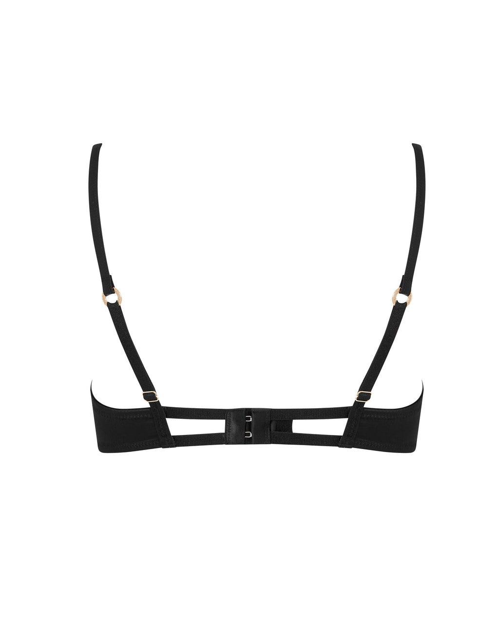 Soutien-gorge Ouvert en Satin Venus Noir