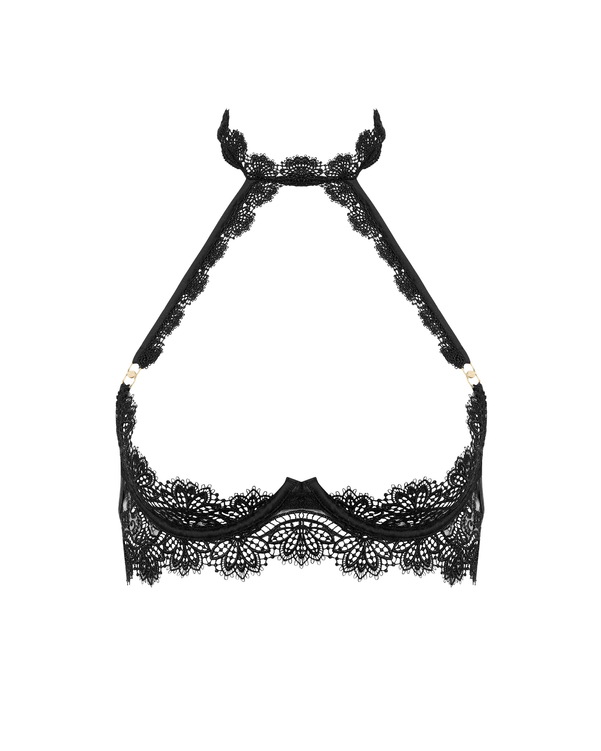 Soutien-gorge Ouvert à harnais Arella Noir