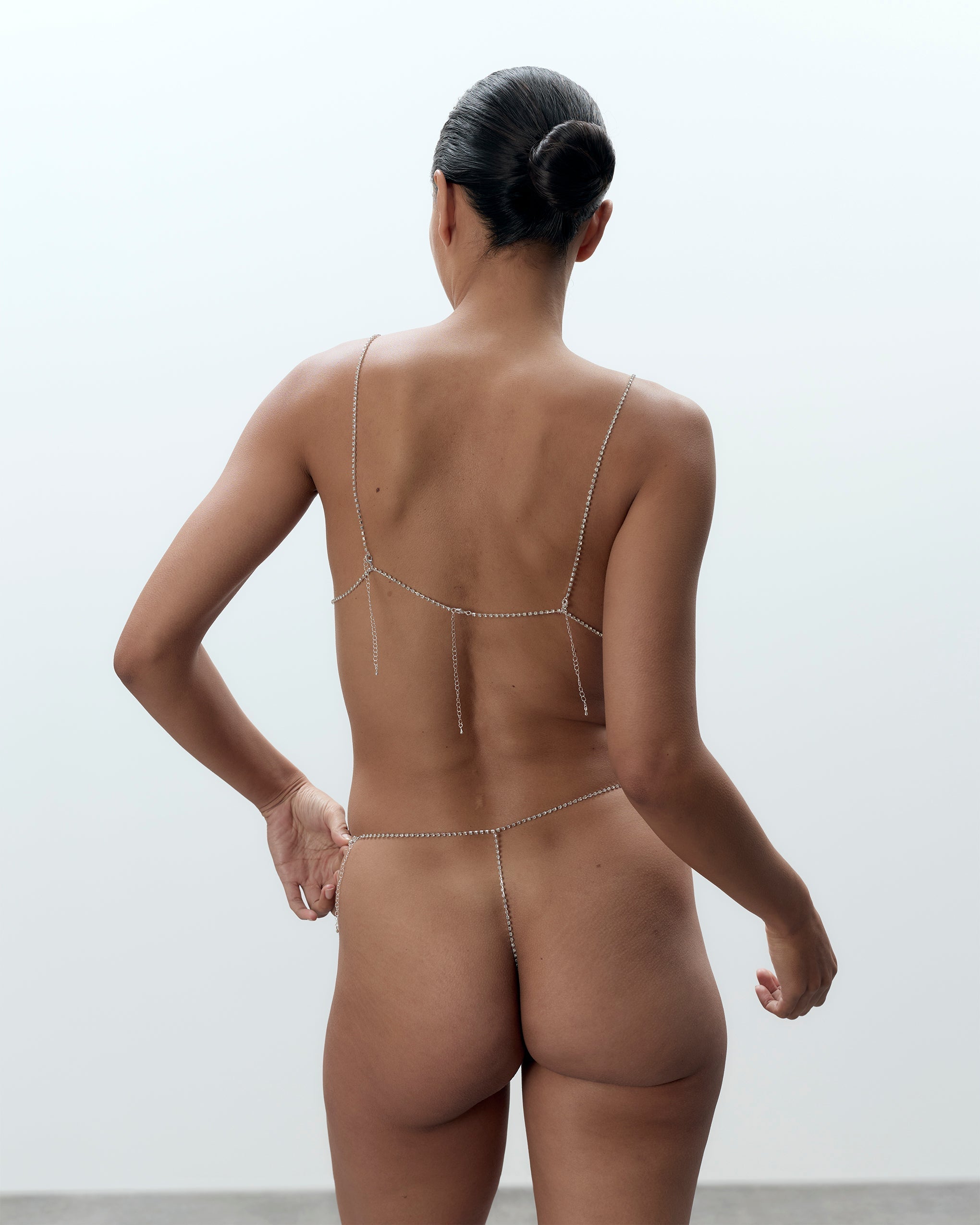 Soutien-gorge Ouvert Diamant Estelle Argent