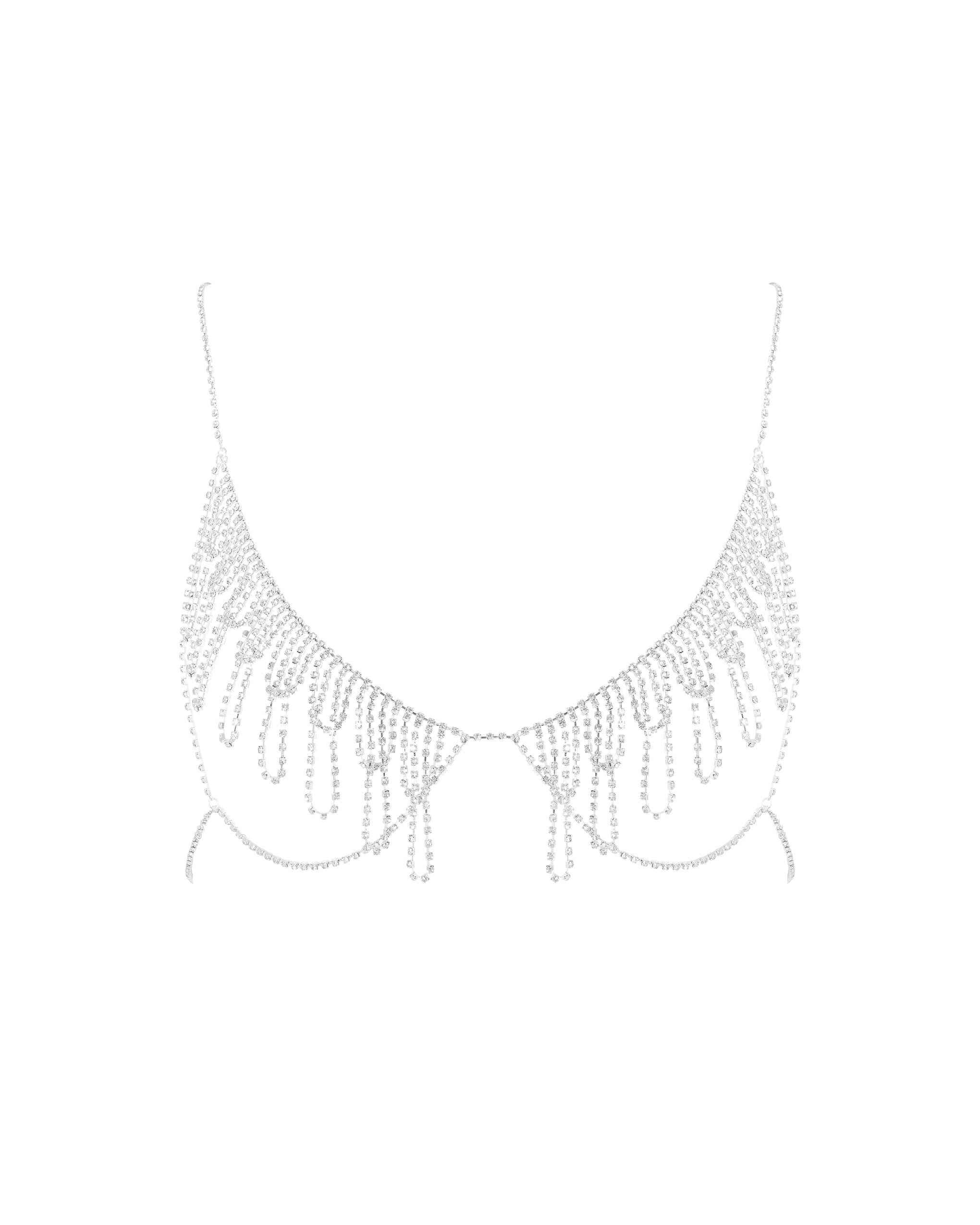 Soutien-gorge Ouvert Diamant Estelle Argent