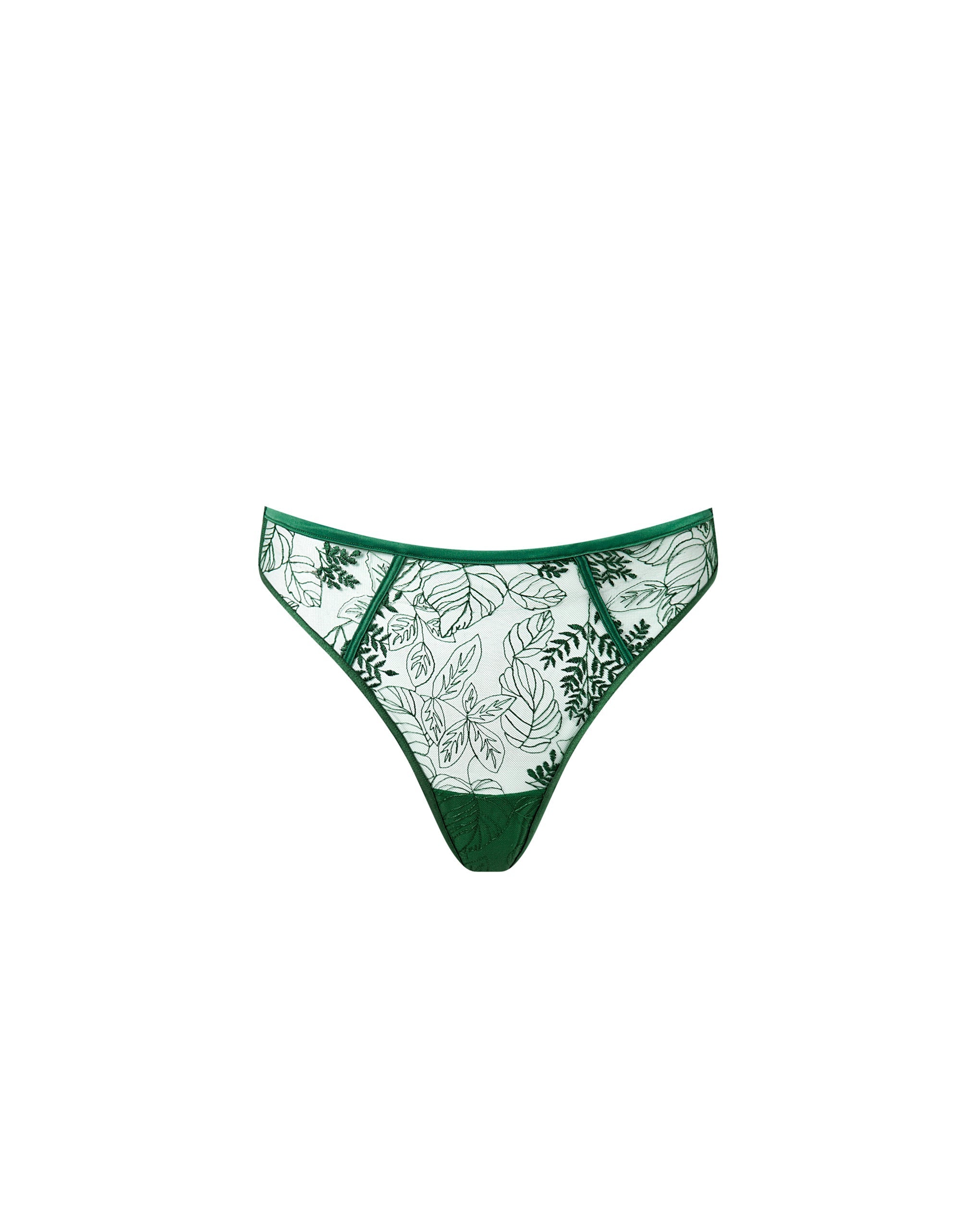 String Taille Haute Transparent Seraphim Vert