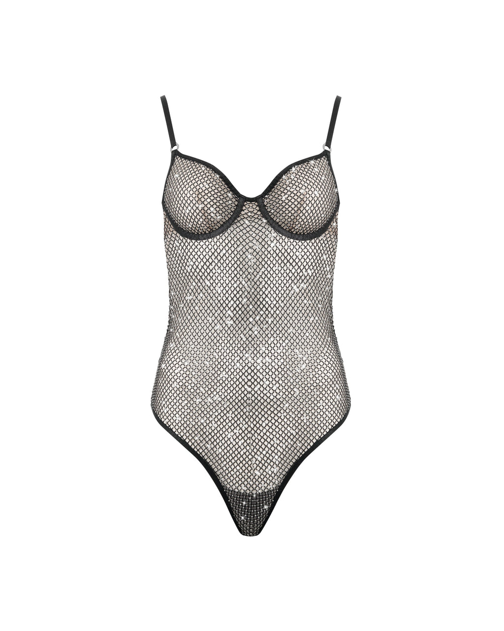 Body en Maille Transparente Noor Noir