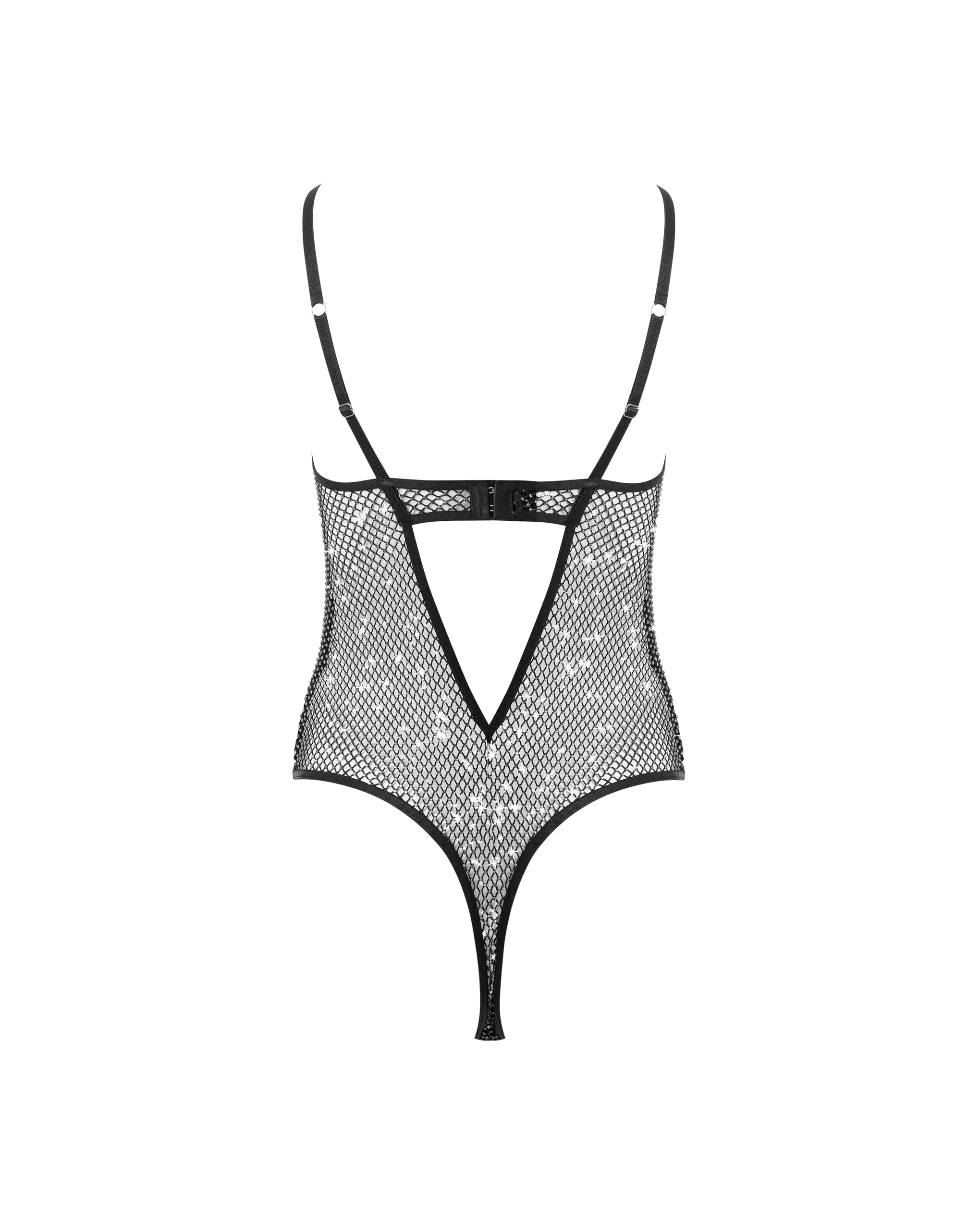 Body en Maille Transparente Noor Noir