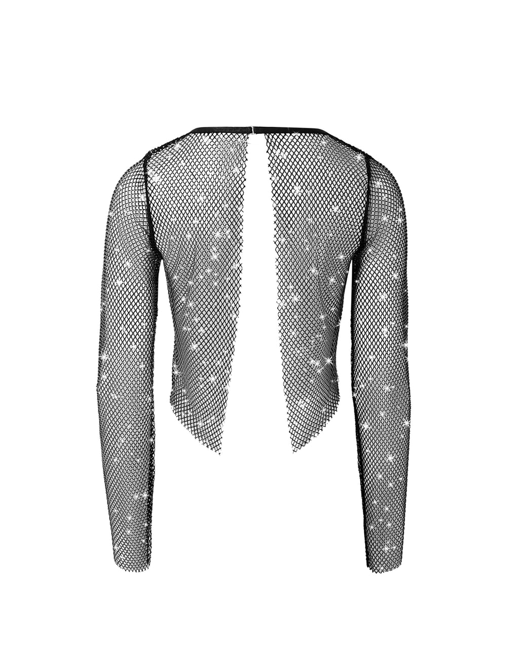 Haut en maille Transparente Noor Noir