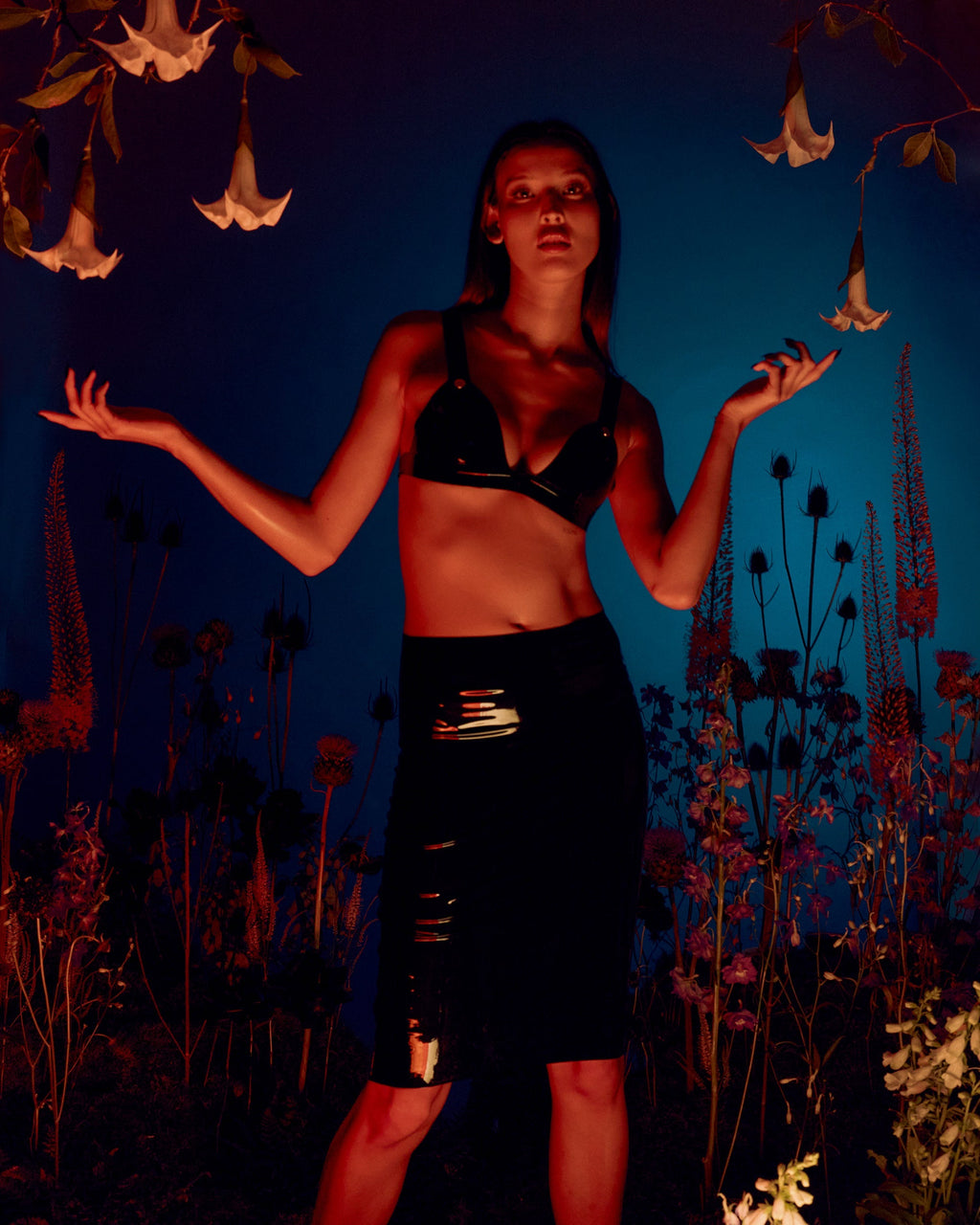 Soutien-gorge souple en Latex Noir