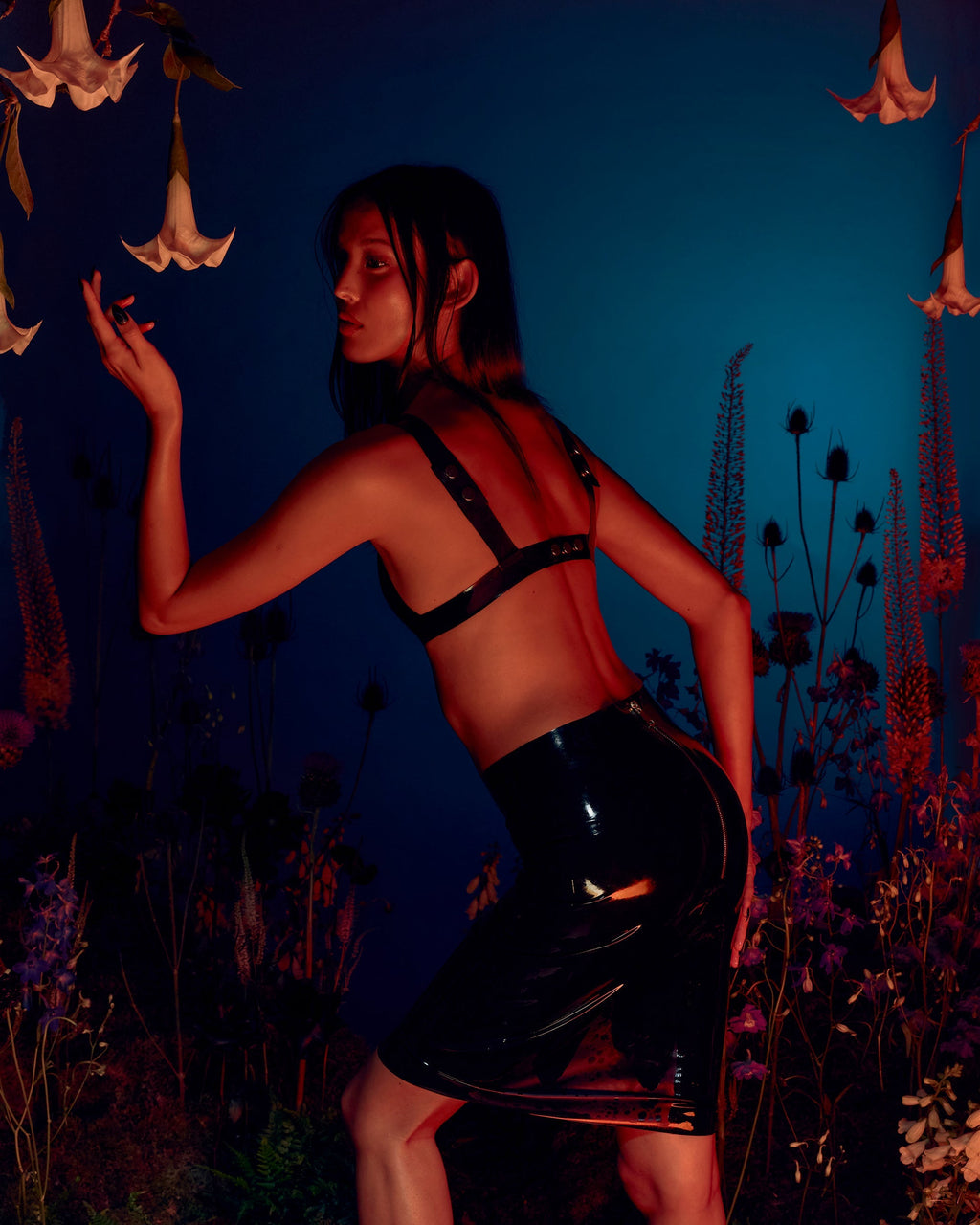 Jupe en Latex Noir