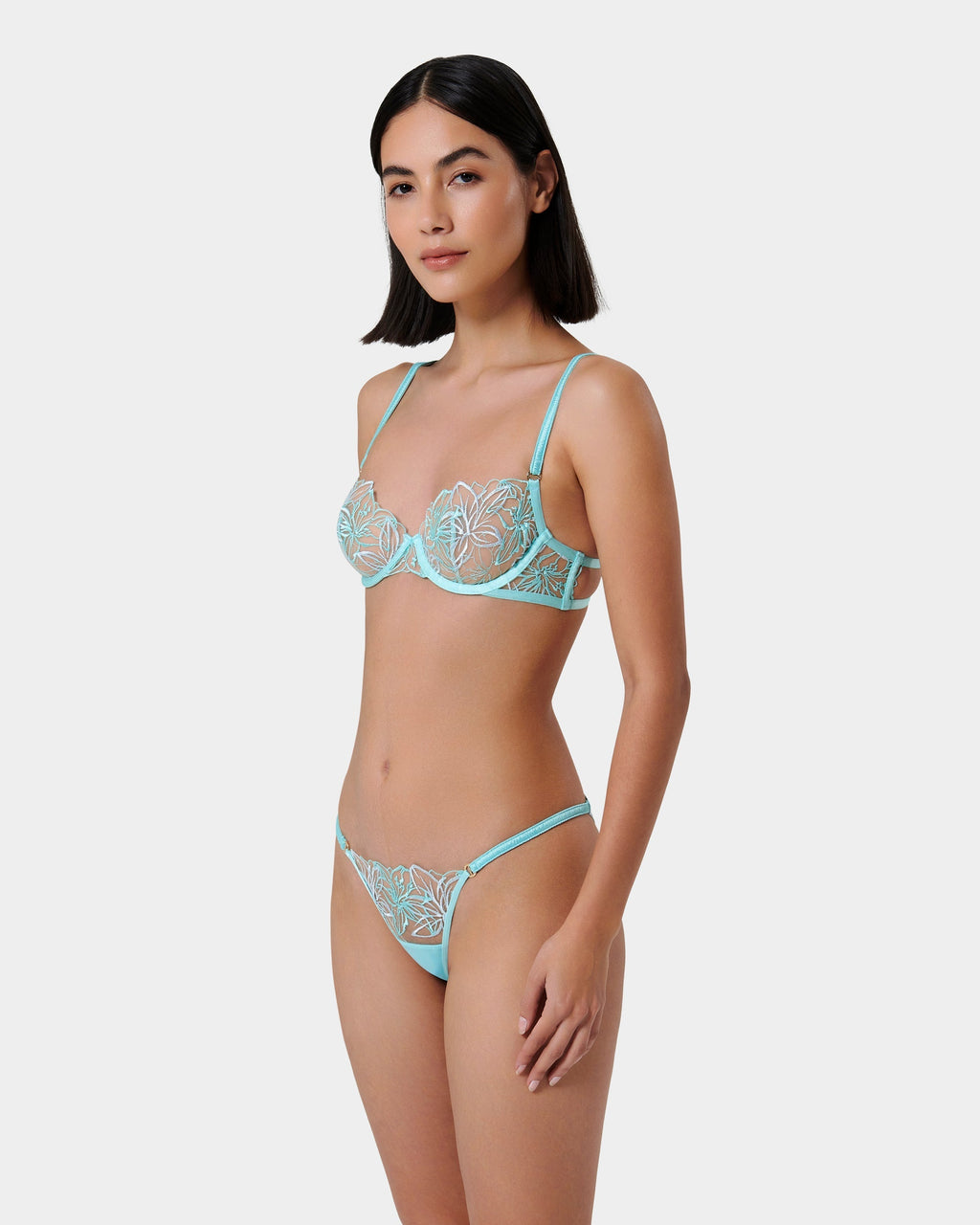 String Lilly Bleu Paradisiaque/Bleu Eau Glacée/Transparent